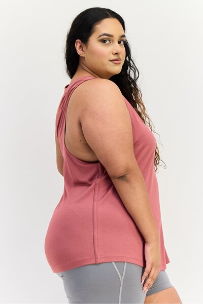 Reebok Women Plus Size Sleeveless Training Tank Top, Mauve