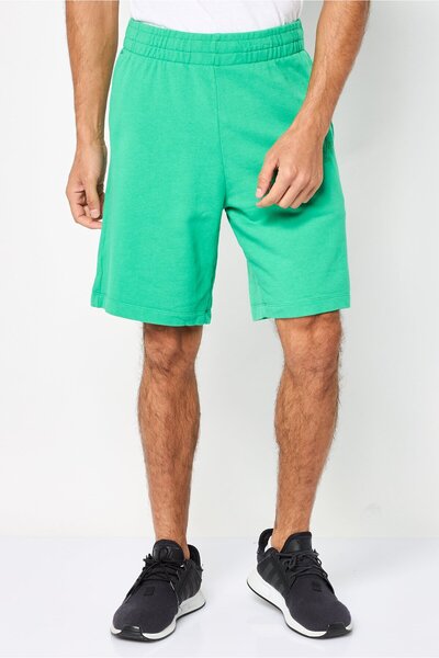 Replay Men Regular Fit Brand Logo Basic Shorts, Green