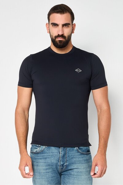 Replay Men Sportswear Fit Embroidered Logo Short Sleeves Outdoor T-Shirt, Black