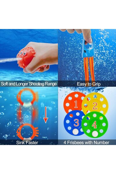 erorex Diving Pool Toys Diving Rings Torpedoes Gems Diving Training Sink Toys Suitable Teen Adults Water