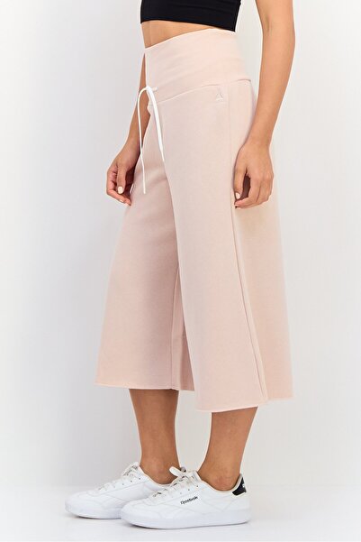 Reebok Women Sportswear Fit Outdoor 3/4 Wide Leg Pants, Light Pink