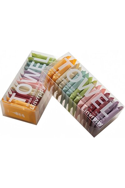 erorex Compressed Towel Tablet Portable Face Towel Washcloth Reusable 28 Pack Wet Dry Disposable Towel