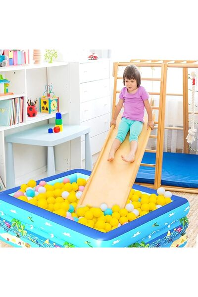 erorex Inflammable Pool 150X 105X 50Cm Thickened Family Swimming Pool Toddlers Outdoor、 Garden、 Backyard、