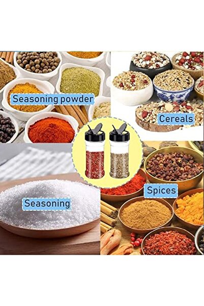 erorex 12 Sets Butterfly Cover Kitchen Seasoning Jar, Seasoning Bottle Shaker Lids & Labels, Square Glass