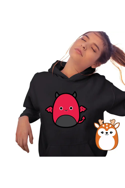OEM Women's Hoodie Squish mallows Devil Horror