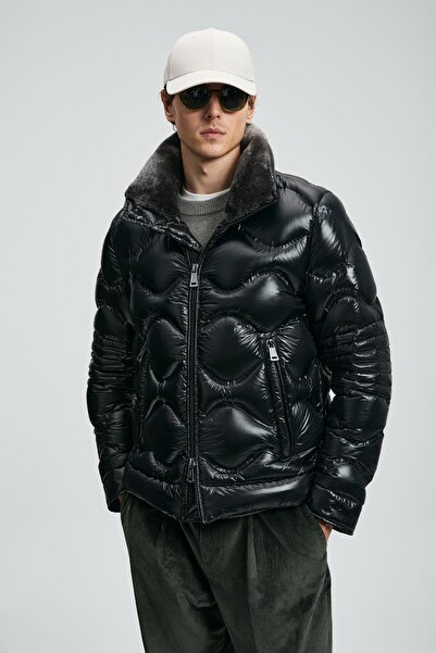 Lufian Roy Goose down Men's Coat Black