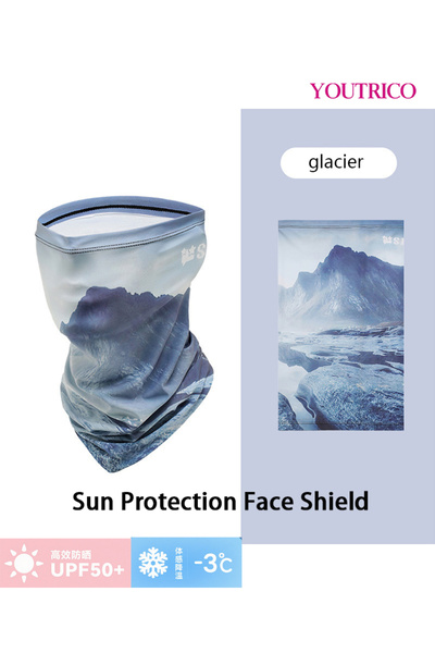 Youtrico 2PCS Ice Silk Gloves+face Mask Set Uv Protection Kit For Driving/cycling SPF50 High Protection