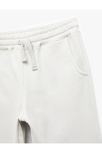 Koton Βαμβακερό παντελόνι Jogger με κορδόνια στη μέση