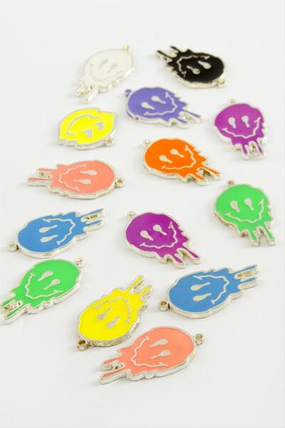 teknodayım Skull Single Handle Enamel Bracelet and Pendant Apparatus 1 Piece