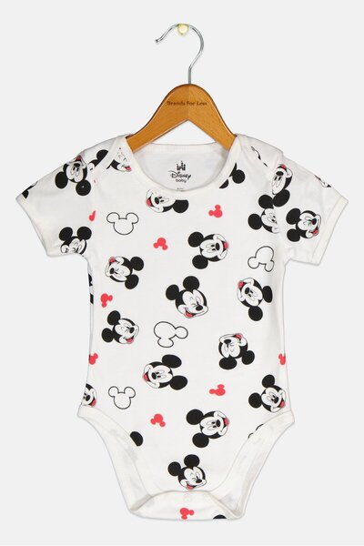 Disney Toddlers Boy Short Sleeve Graphic Print Bodysuits, Multicolor