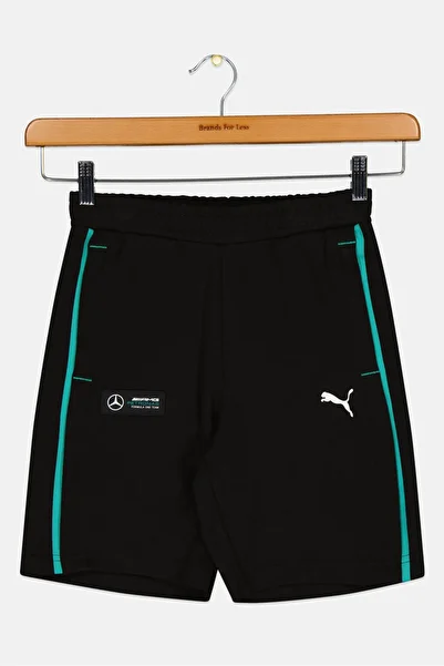 Puma x Mercedes AMG Kids Boy Drawstring Outdoor Shorts, Black