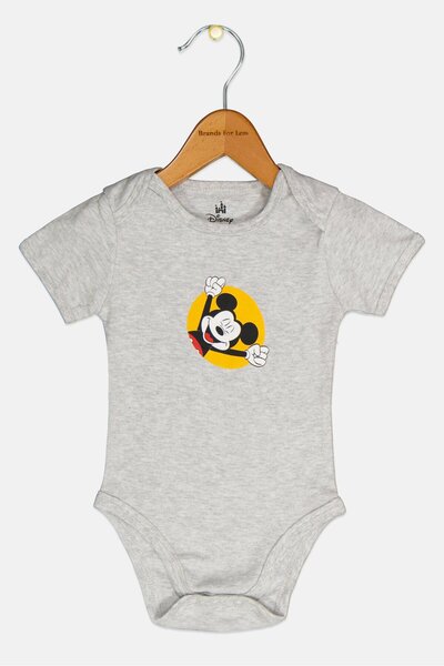 Disney Toddlers Boy Short Sleeve Graphic Print Bodysuits, Multicolor