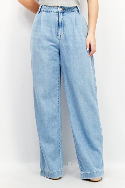 Esprit Women Regular Fit 32 Length Washed Non-Stretchable Denim Jeans, Denim ...