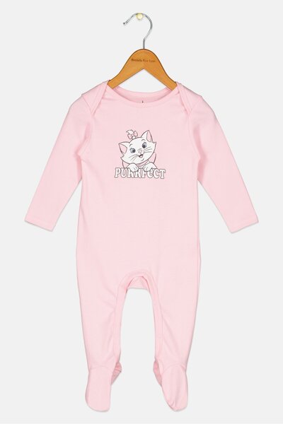 Disney Toddlers Boy Long Sleeve Graphic Print Bodysuits, Pink