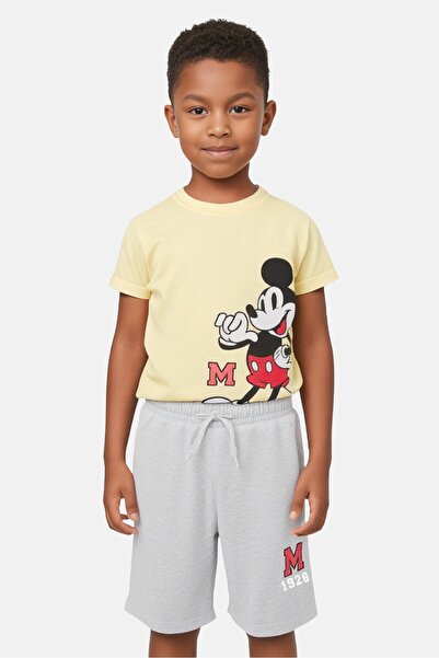 Disney طقم ملابس ميكي وأصدقائه للبنات الصغار، قطعتين، الجزء العلوي والسفلي، متعدد الألوان