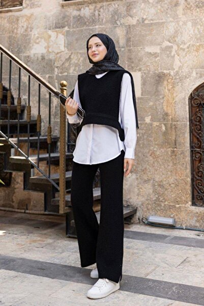 Şulemoda Giyim Σετ Τριπλό Πλεκτό Venus Μαύρο