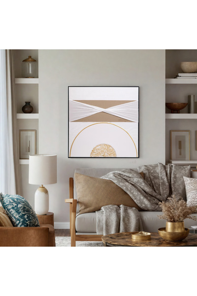 Ebticar Multicolored wall art adds artistic value to furniture, 100*100 cm