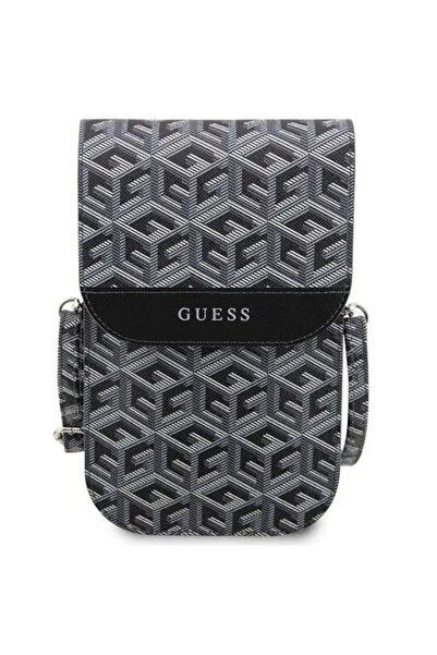 Guess Phone Bag GCube Stripes Black