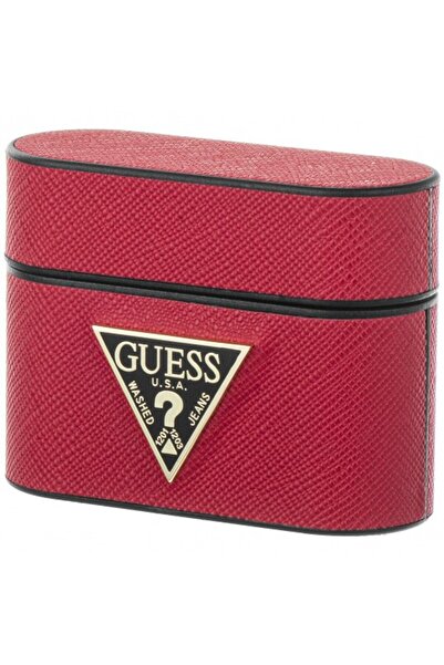 Guess Saffiano Protective Case for Apple AirPods Pro, Red