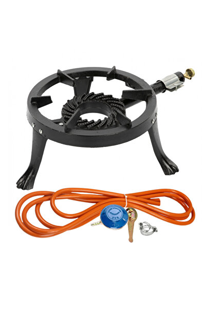 Golden Fish Pirostrie cu 3 picioare (arzator) + Kit reglabil gpl RH-10 + Tub flex 2M+2 Coliere