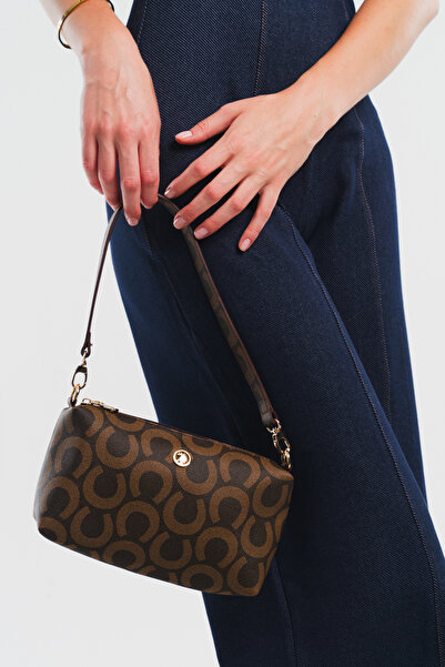 U.S. Polo Assn. Coffee-Brown Women's Shoulder Bag Us3247