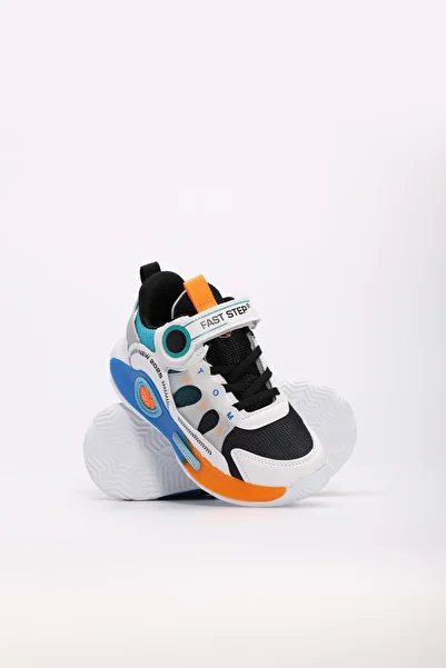 Ayakkabıhane Black Blue Unisex Kids Sports Sneaker Shoes Ah1E6152431634