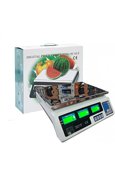 Wertcraft Cantar electronic digital, 40 kg, functii multiple, display led, platan inox