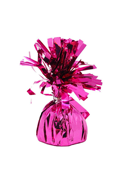 Flippy Greutate pentru Baloane cu Heliu, Flippy, din Folie cu Franjuri, 170g, 13 x 5 x 3 cm, Roz