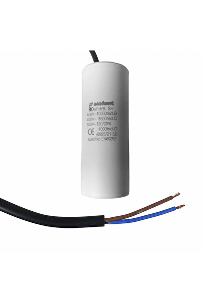 elefant Condensator cu fire CBB60 80µF 50x127mm 450V,