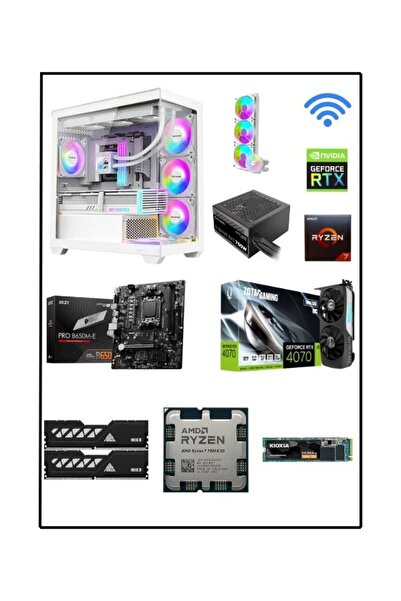 RAMTECH BİLGİSAYAR Primus Ryzen 7 7800x3d Rtx 4070 12Gb 1Tb M.2 Nvme 32GB DDR5 Ram Masaüstü Gaming Oyuncu Bilgisayarı