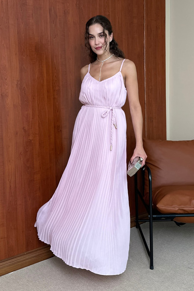 Butik Modana Şifon Pileli Elbise