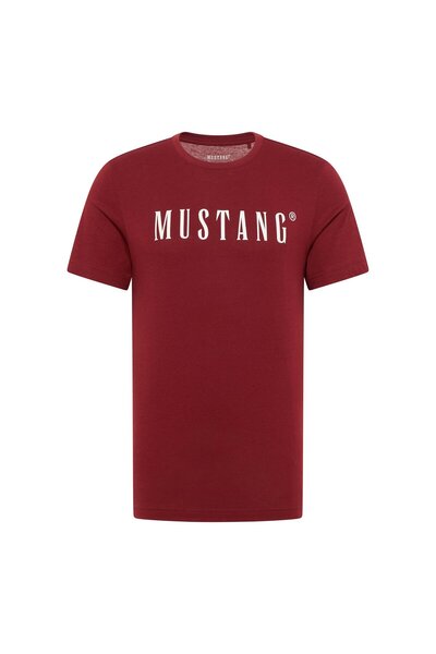 Mustang Herren T-Shirt - Austin, Big Logo, Bio-Baumwolle, Single Jersey