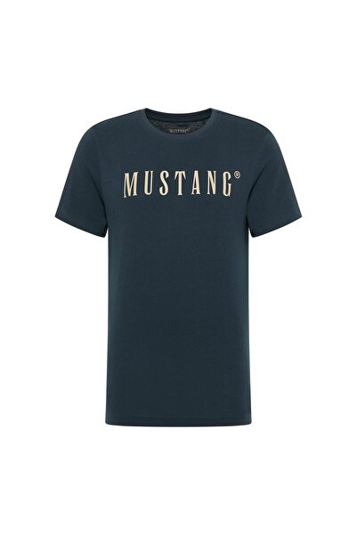 Mustang Herren T-Shirt - Austin, Big Logo, Bio-Baumwolle, Single Jersey