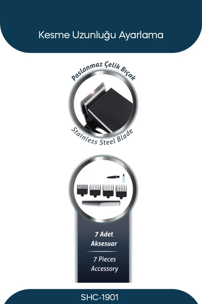 Sinbo SHC-1901 - Saç Sakal Ense Kesme Traş Makinası