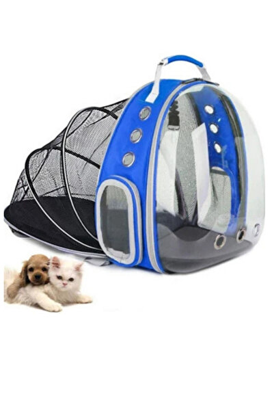 Nunbell Körüklü Astronot Kedi Ve Köpek Taşıma Çantası Mavi