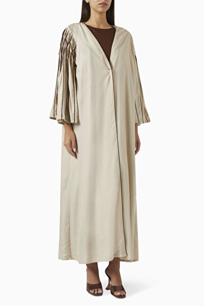 Beige Collection Complete Your Elegance with Our Embroidered Abaya and Sheila...
