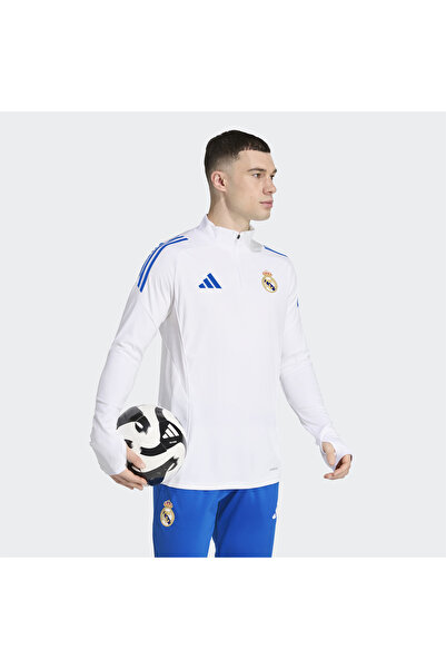 adidas Real Madrid Tiro 25 Competition Training Men's White Football Tracksuit Top