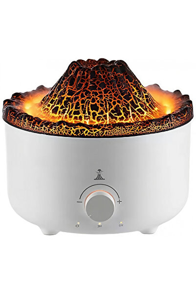 Flippy Umidificator de tip vulcan, Flippy, cu aromaterapie, cu telecomanda, 5...