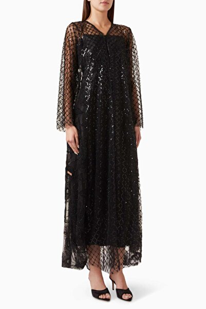 Ammaniyas Stylish Lace Abaya with 3D Floral Details Elegant and Comfortable I...