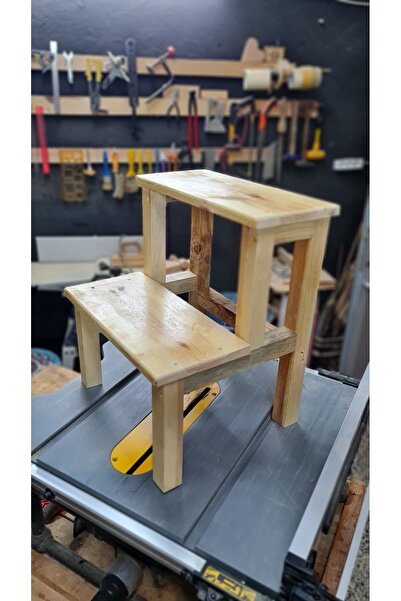 limewood Basamaklı Ahşap Tabure Çocuk Bebek Banyo Wc Lavabo Merdiven Yükseltici