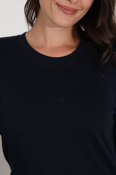 Etoile Σετ γυναικεία πιτζάμα 100% βαμβακερή μακρυμάνικη μονόχρωμη με μανσέτες και τσέπες 98512