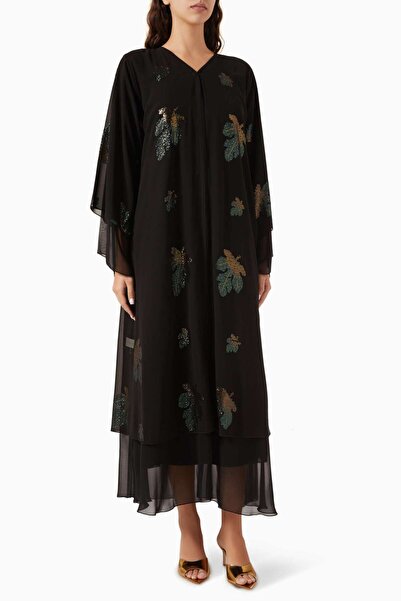 Rauaa Official Stylish Sequin Embellished Abaya with Sheila Ideal Design for ...