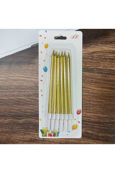 Flippy Set 6 Lumanari de Tort, Flippy, din Parafina, 11 x 0.4 cm, Lucioase, A...