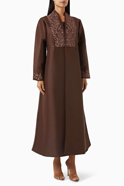 Serrb Complete Your Casual Modest Look with This Stylish A-Line Abaya Featuri...