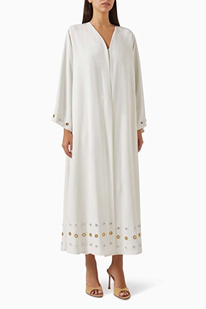 Elna Line Stylish Stitching Detail Long Sleeve Abaya Comfortable Fit and Mode...