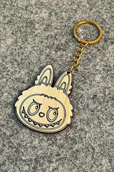 LERİS لعبة شخصية لابوبو على شكل سلسلة مفاتيح للمنزل، شخصية لابوبو على شكل سلس...