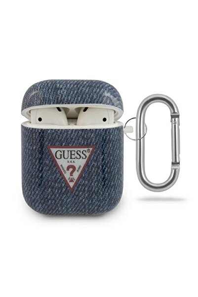 Guess Jeans Case for AirPods 1/2, TPU, Navy Blue