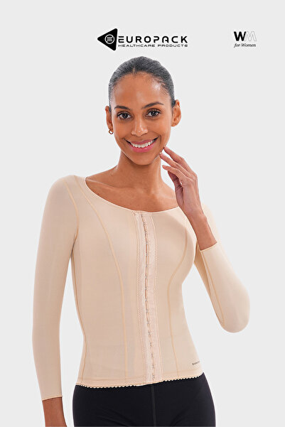 EUROPACK Vesta de compresie postoperatorie LP-125 – Corset pentru femei cu mâ...
