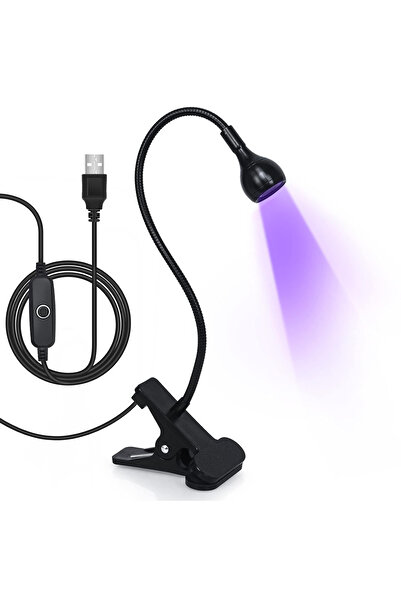 Elindor Lampă uscătoare de unghii profesională ®, cu LED UV reglabil, clemă, ...