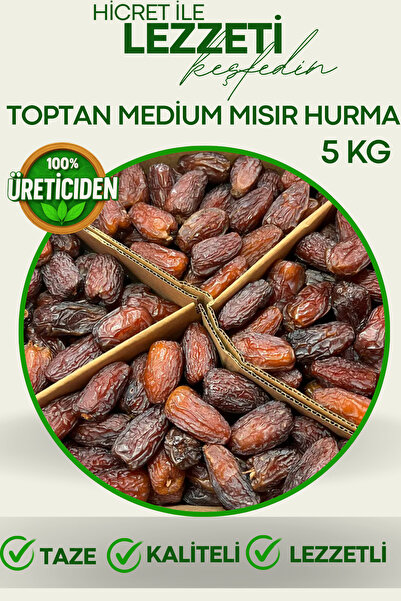 Hicret Kuruyemiş Toptan Mısır Medium Hurma - 5 KG